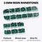 Adhesive Glue for 7,500pcs Emerald Green Rhinestones – Mixed 2/3/4/5mm Flatback Gems for DIY Crafts, Clothing, Fabric, Football, and Bedazzling Projects